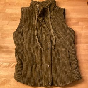 Staccato Green Corduroy Vest
